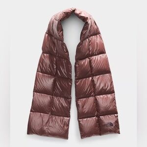 The North Face ThermoBall Puffer Scarf Deep Rose Red Luxe Winter Essential NWT